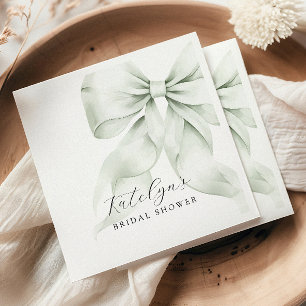 Serviette En Papier Fête des mariées à mâchoires vertes