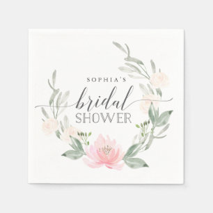 Serviette En Papier Fête des mariées Cocktail serviettes Pastel Blush