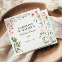 Fête des mariées d'aquarelle fleur sauvage