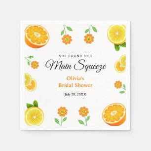Serviette En Papier Fête des mariées de citron d'été Squeeze