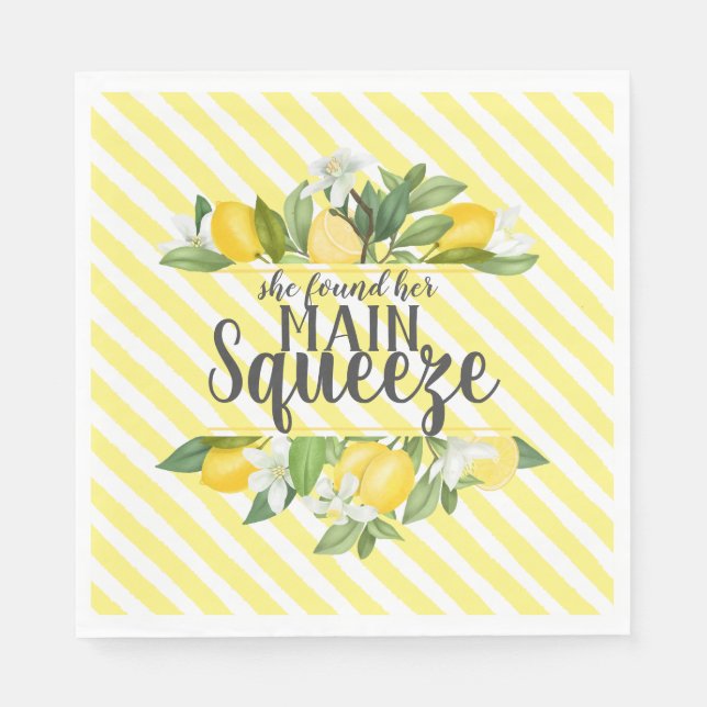 Serviette En Papier Fête des mariées de citrons de Squeeze (Devant)