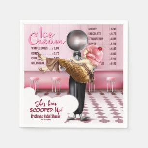 Serviette En Papier Fête des mariées de crème glacée Rupture