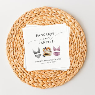 Serviette En Papier Fête des mariées de crêpes et culottes