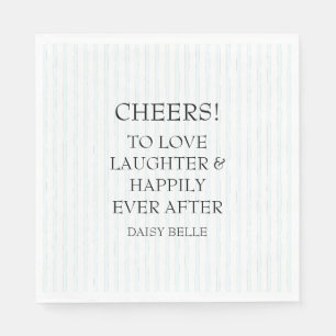 Serviette En Papier Fête des mariées de Doodle dessinée à la main Vert