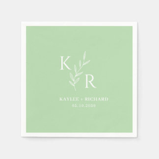 Serviette En Papier Fête des mariées de Fiançailles Mariage des initia