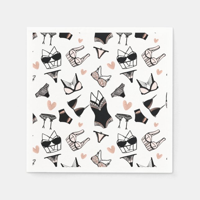 Serviette En Papier Fête des mariées de lingerie (Devant)