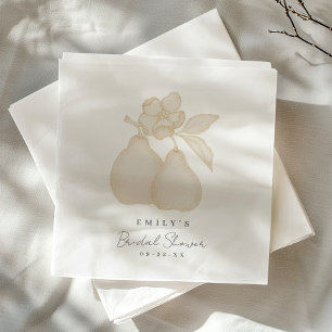 Serviette En Papier Fête des mariées de poire Gold Perfect