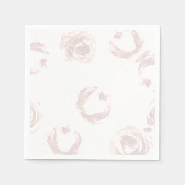 Serviette En Papier Fête des mariées de robe Rose noire (Devant)