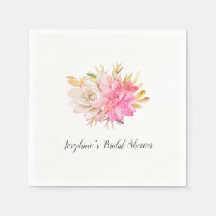 Serviette En Papier Fête des mariées de succulents du désert rustique