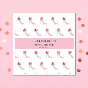 Serviette En Papier Fête des mariées de talons hauts roses