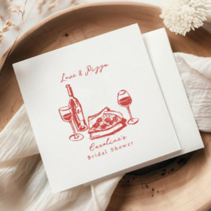 Serviette En Papier Fête des mariées de vin de pizza à la main en gros