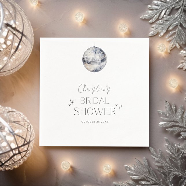 Serviette En Papier Fête des mariées Disco Retro Party (Créateur téléchargé)