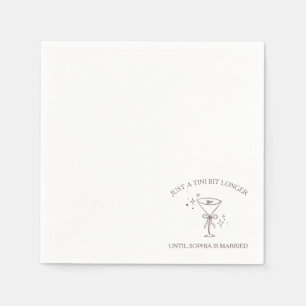 Serviette En Papier Fête des mariées Espresso Martini "Tini Bit Longer
