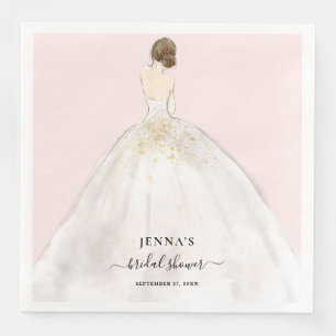 Serviette En Papier Fête des mariées Magnolia Bride