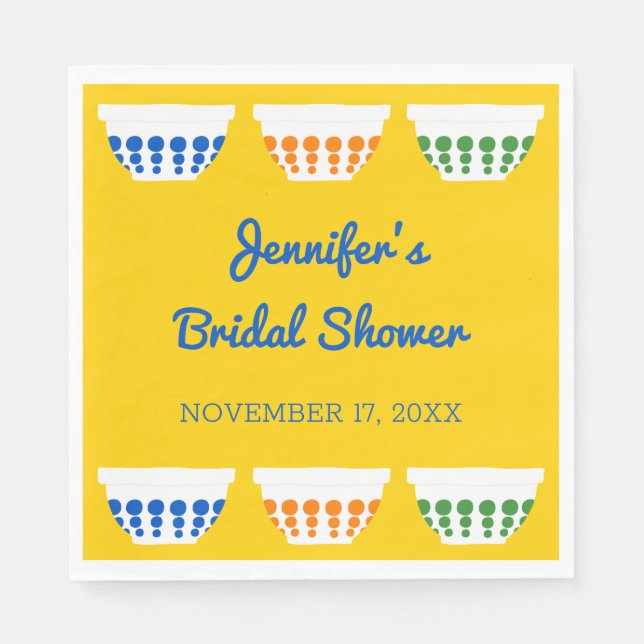 Serviette En Papier Fête des mariées personnalisée pour les boîtes de  (Devant)