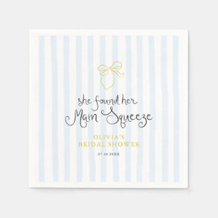 Serviette En Papier Fête des mariées principale de la taille du citron