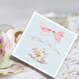 Serviette En Papier Fête des mariées Régence Tea Party Élégant Ruban