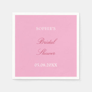 Serviette En Papier Fête des mariées rose Magenta