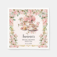 Fête des mariées vintage Rose Floral High Tea Part