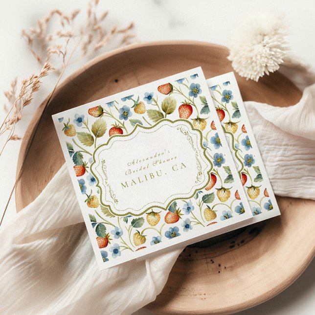 Serviette En Papier Fête des mariées Wild Berry Romance (Créateur téléchargé)
