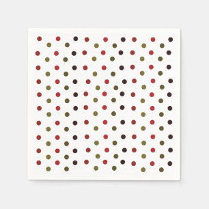 Serviette En Papier Fête des Motifs Pois colorés