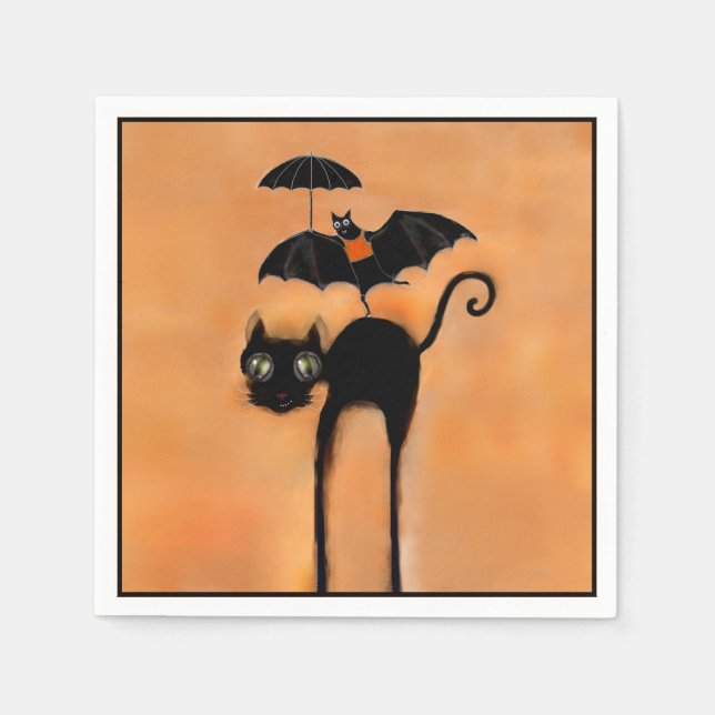 Serviette En Papier Fête d'Halloween (Devant)