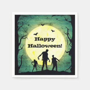 Serviette En Papier Fête d'Halloween de Zombies Mortsvivants