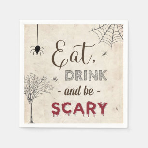 Serviette En Papier Fête d'Halloween Manger Boire Soyez Table Cocktail