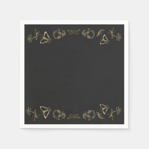 Serviette En Papier Fête d'Halloween victorienne gothique foncé
