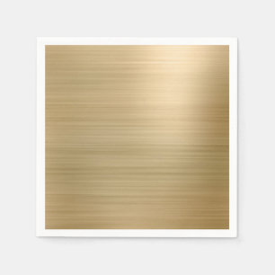 Serviette En Papier Fête dorée