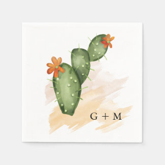 Serviette En Papier Fête | Douce Fête de Mariage à l'Aquarelle