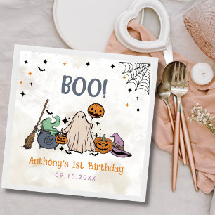 Serviette En Papier Fête du 1er anniversaire d'Halloween