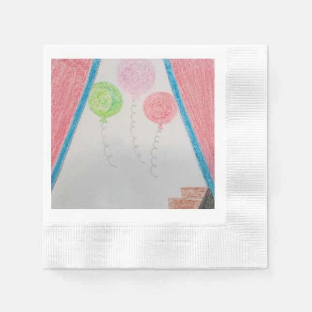 Serviette En Papier Fête du ballon aujourd'hui (Devant)