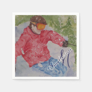 Serviette En Papier Fête du chalet de ski