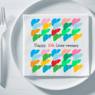 Serviette En Papier Fête du foie heureux sur mesure