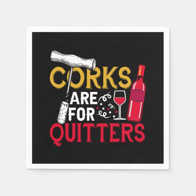 Serviette En Papier fête du vin mot art (Devant)