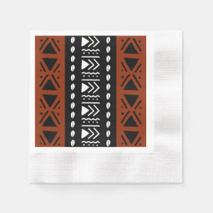 Serviette En Papier Fête Favoriser African Bogolan Design Papier Napki