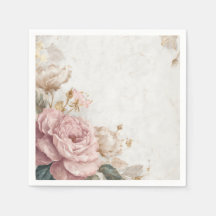 Fête Florale Romantique Vintage Roses Shabby Chic