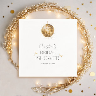 Serviette En Papier Fête Rétro Disco pour Enterrement de Vie de Jeune 