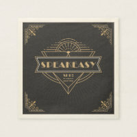 Fête Speakeasy Art Déco des années 1920 Vintage