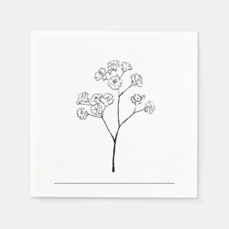 Serviette En Papier Fête sur mesure avec décoration raffinée