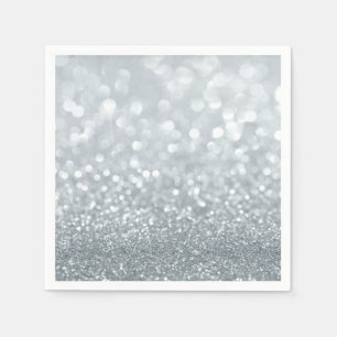Serviette En Papier Fête Sweet 16 Pailletée Étincelante et Brillante