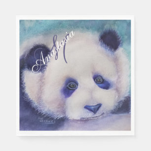 SERVIETTE EN PAPIER FÊTE THÈME NOIR ET BLANC MONOGRAMME