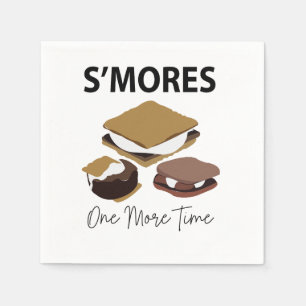 Serviette En Papier Fêtes de guimauves grillées Dessert Encore une foi