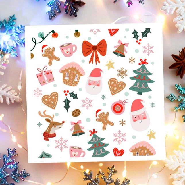 Serviette En Papier Fêtes de Noël Baby shower Anniversaire (Créateur téléchargé)