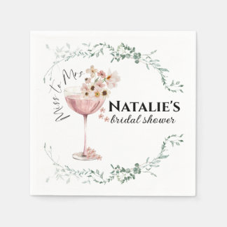 Serviette En Papier Fêtes des mariées personnalisées Pétales et parque