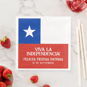 Serviette En Papier Fêtes Patrias Fête de l'indépendance du Chili