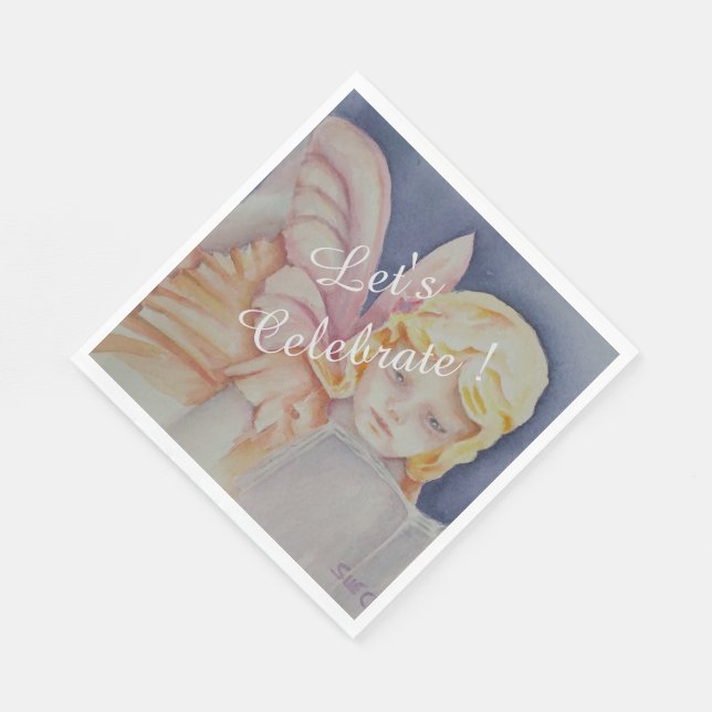 Serviette En Papier Fêtons la lecture (Coin)