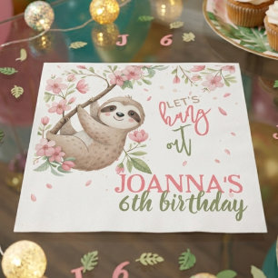 Serviette En Papier Fêtons l'anniversaire des enfants paresseux