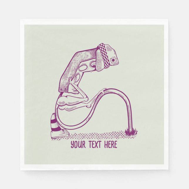 Serviette En Papier Feu de circulation triste (Devant)